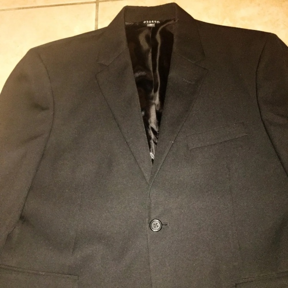 Men’s black slim fit blazer suit